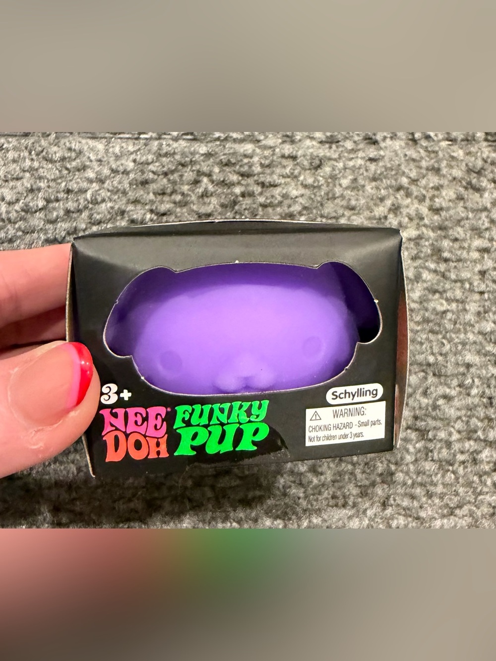 NeeDoh Funky Pup Squishy Dog Toy - Purple